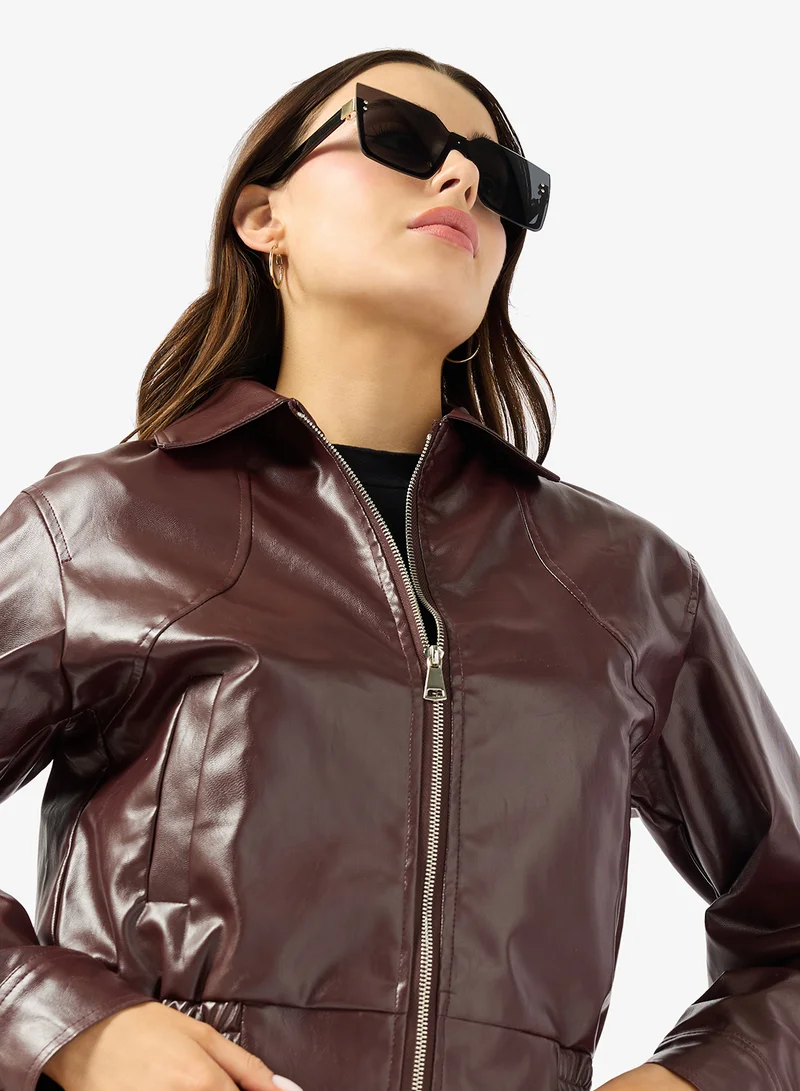 Ginger Oversized Rectangle Polarized Sunglasses